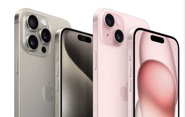 Kích thước màn hình thực tế của các phiên bản iPhone 15 series